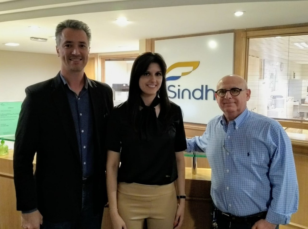 Visita da nova Delegada da DPTUR, Laura Rodrigues Lopes, no Sindha em 10 de setembro