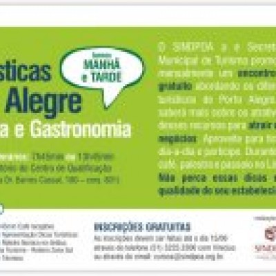 17º Encontro Técnico - Dicas Turísticas de Porto Alegre para Hotelaria e Gastronomia