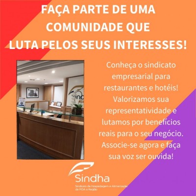 SINDHA LANÇA NOVA CAMPANHA DE ASSOCIADOS