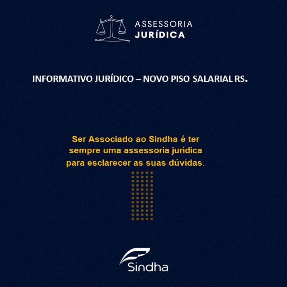 INFORME JURÍDICO | NOVO PISO SALARIAL RS