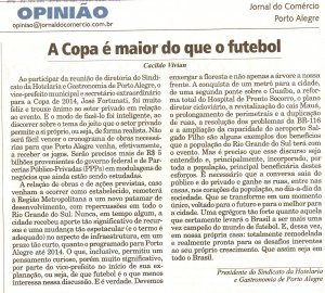Artigo publicado no Jornal do Comércio em 28/08/2009