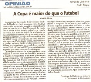 Artigo publicado no Jornal do Comércio em 28/08/2009 Artigo publicado no Jornal do Comércio em 28/08/2009
