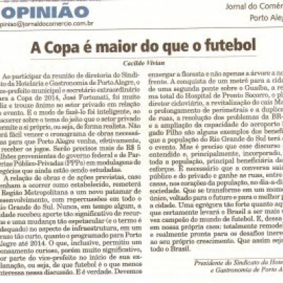 Artigo publicado no Jornal do Comércio em 28/08/2009