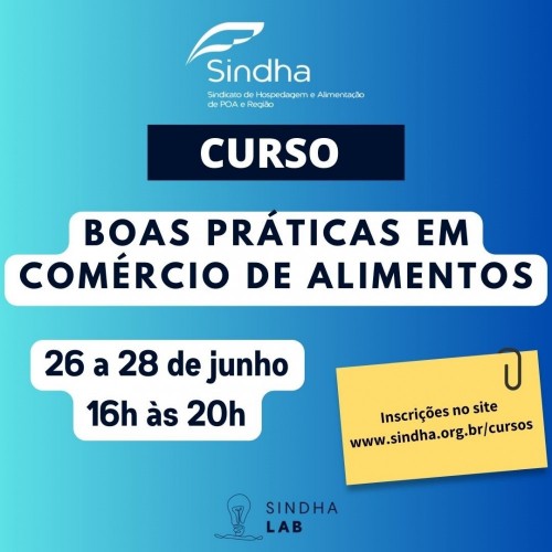 Boas Práticas em Comércio de Alimentos - TARDE/NOITE