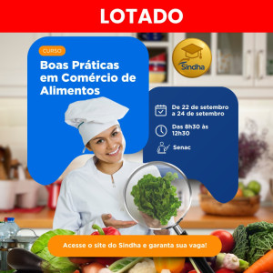 Boas Práticas em Comércio de Alimentos - MANHÃ - TURMA LOTADA