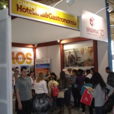 Sucesso de público no estande do Sindpoa - Pessoas puderam saber mais e interagir com a categoria