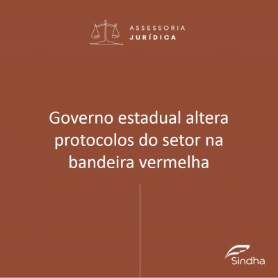 Governo estadual altera protocolos para a gastronomia na bandeira vermelha