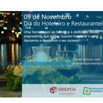 Homenagem Dia do Hoteleiro e do Restauranteiro