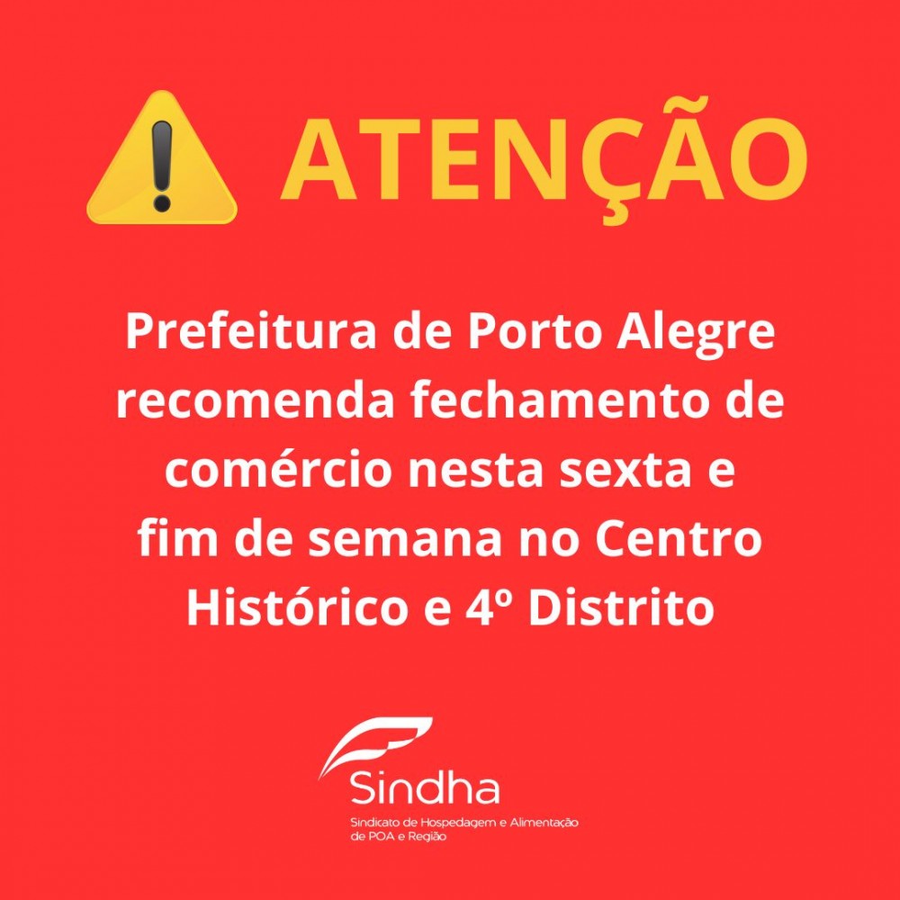 PREFEITURA RECOMENDA FECHAMENTO DE COMÉRCIO NESTA SEXTA E FIM DE SEMANA NO CENTRO HISTÓRICO E 4º DISTRITO