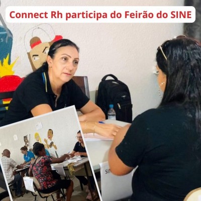 CONNECT RH PARTICIPA DO FEIRÃO DO SINE