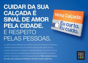 Começa a campanha “Minha Calçada”