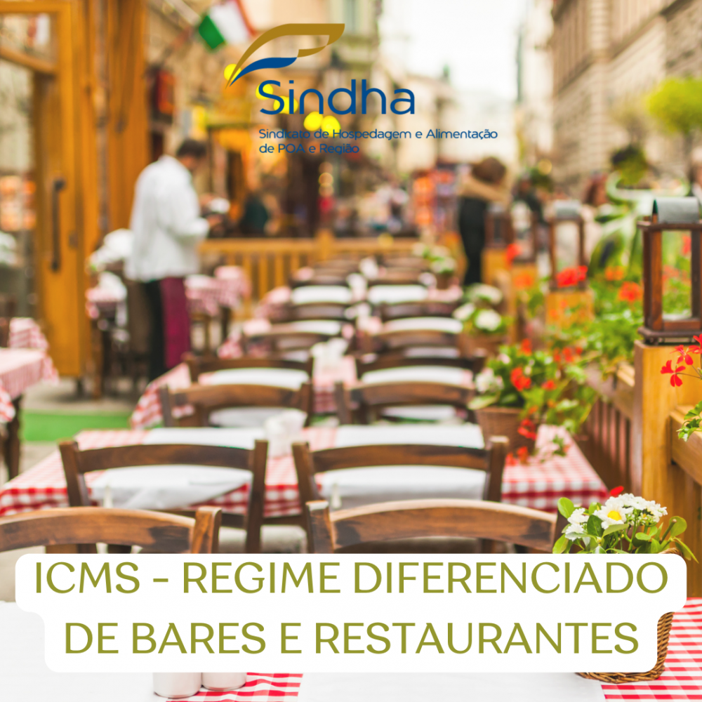 INFORME CONTÁBIL | ICMS - REGIME DIFERENCIADO DE BARES E RESTAURANTES