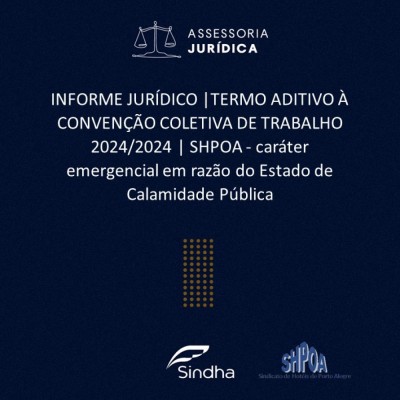 TERMO ADITIVO À CONVENÇÃO COLETIVA DE TRABALHO 2024/2024 - SHPOA