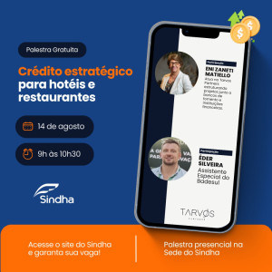 PALESTRA: Crédito Estratégico para hotéis e restaurantes