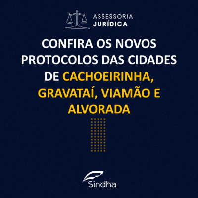 Cachoeirinha, Gravataí, Viamão e Alvorada possuem novos protocolos variáveis de funcionamento