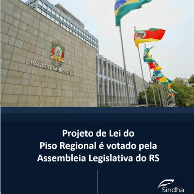 Projeto de Lei do Piso Regional é votado pela Assembleia Legislativa do RS