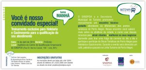 SINDPOA CONVITE: II Encontro Técnico - Dicas Turísticas de Porto Alegre para Hotelaria e Gastronomia