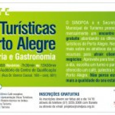 12º Encontro Técnico - Dicas Turísticas de Porto Alegre para Hotelaria e Gastronomia