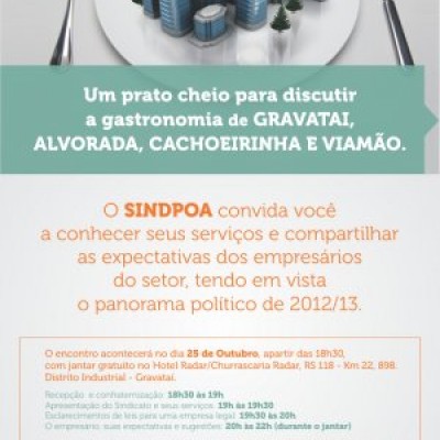 Sindpoa visita cidades da base de representação - Encontro promove união da categoria