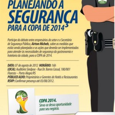 Secretário Estadual de Segurança no Sindpoa - Copa do Mundo entre os assuntos da pauta do dia 7/8
