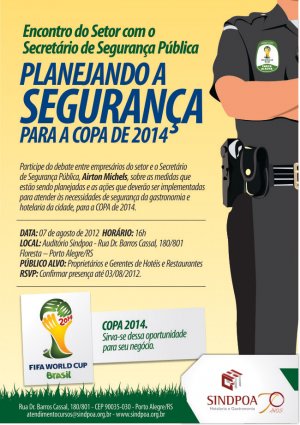 Secretário Estadual de Segurança no Sindpoa - Copa do Mundo entre os assuntos da pauta do dia 7/8