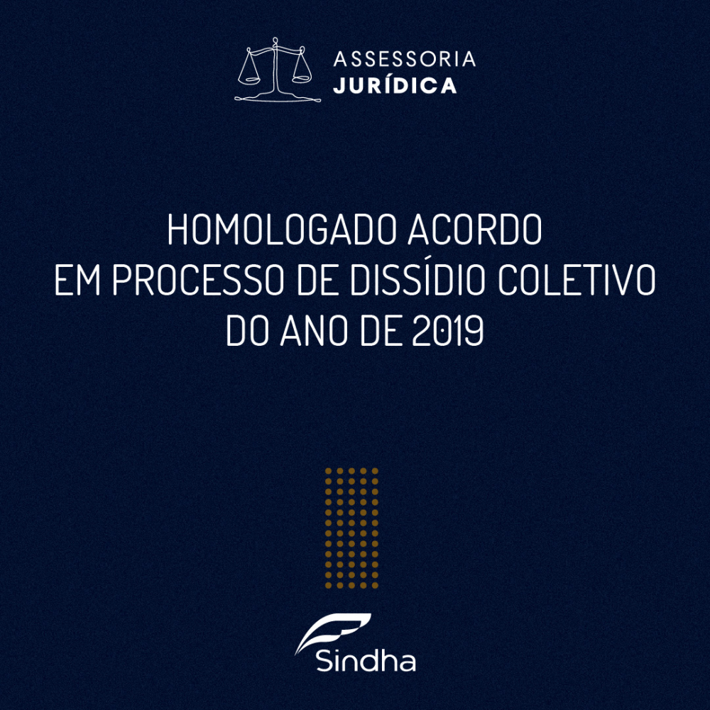 Dissídio Coletivo 2019 - Acordo Judicial Homologado