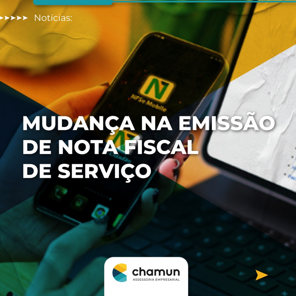 INFORME CONTÁBIL | MUDANÇA NA EMISSÃO DA NOTA FISCAL DE SERVIÇO