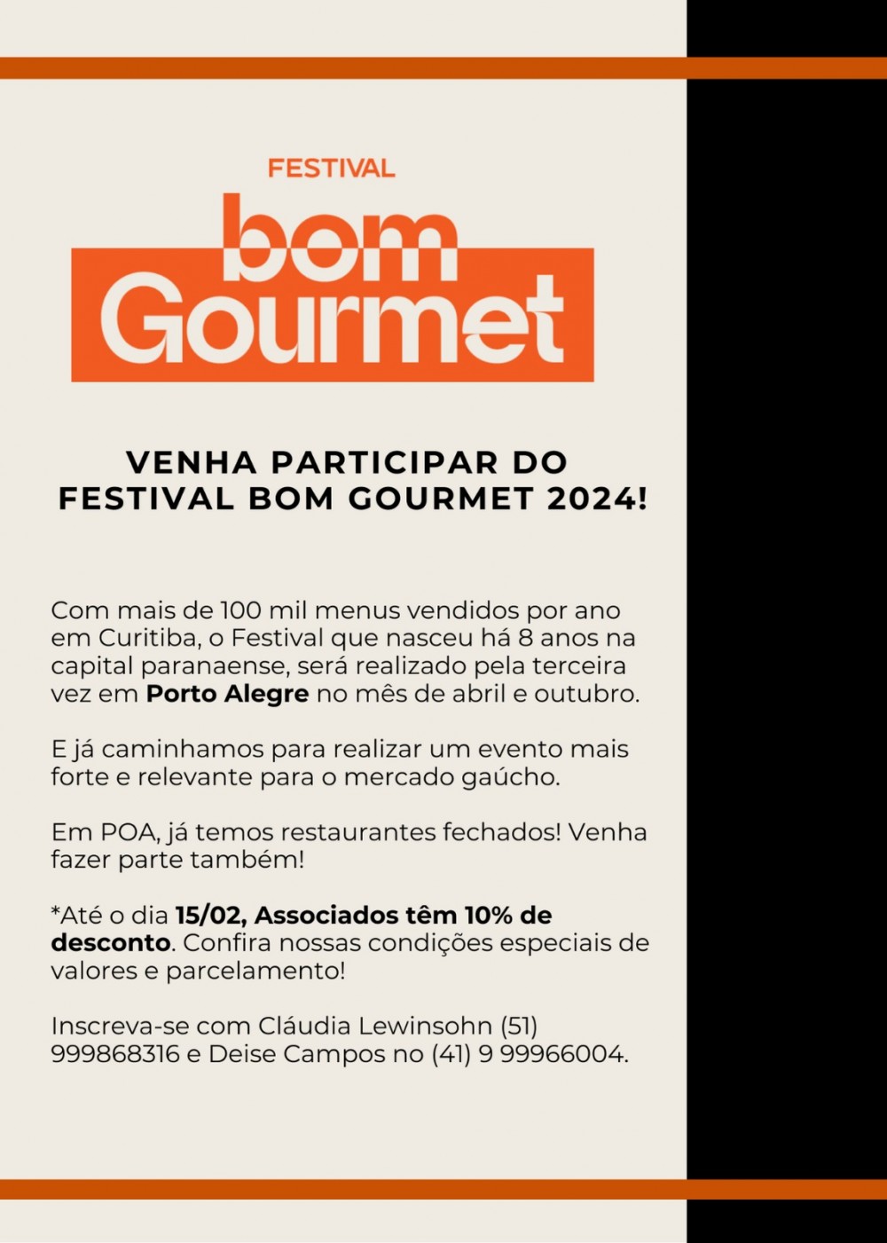 SÓCIOS DO SINDHA TÊM DESCONTO NO BOM GOURMET 