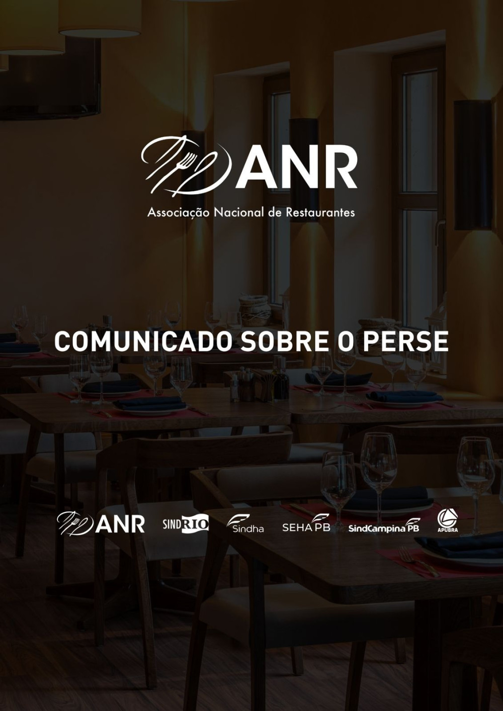 INFORMATIVO ANR | Comunicação sobre o PERSE