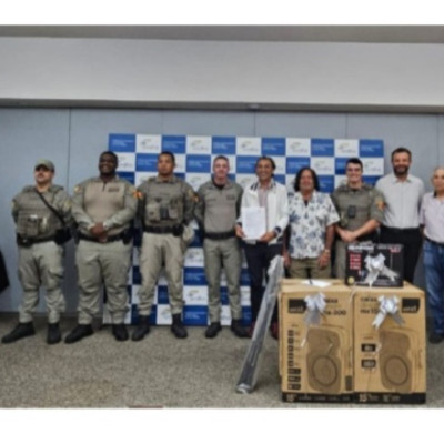 SINDHA/SHPOA doam equipamentos de som para 9º BPM