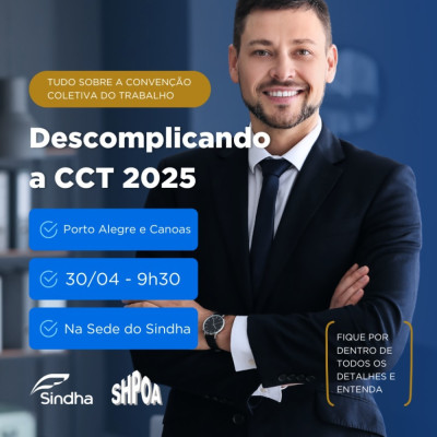 INSCREVA-SE! Encontro com o jurídico- Descomplicando a CCT 2025