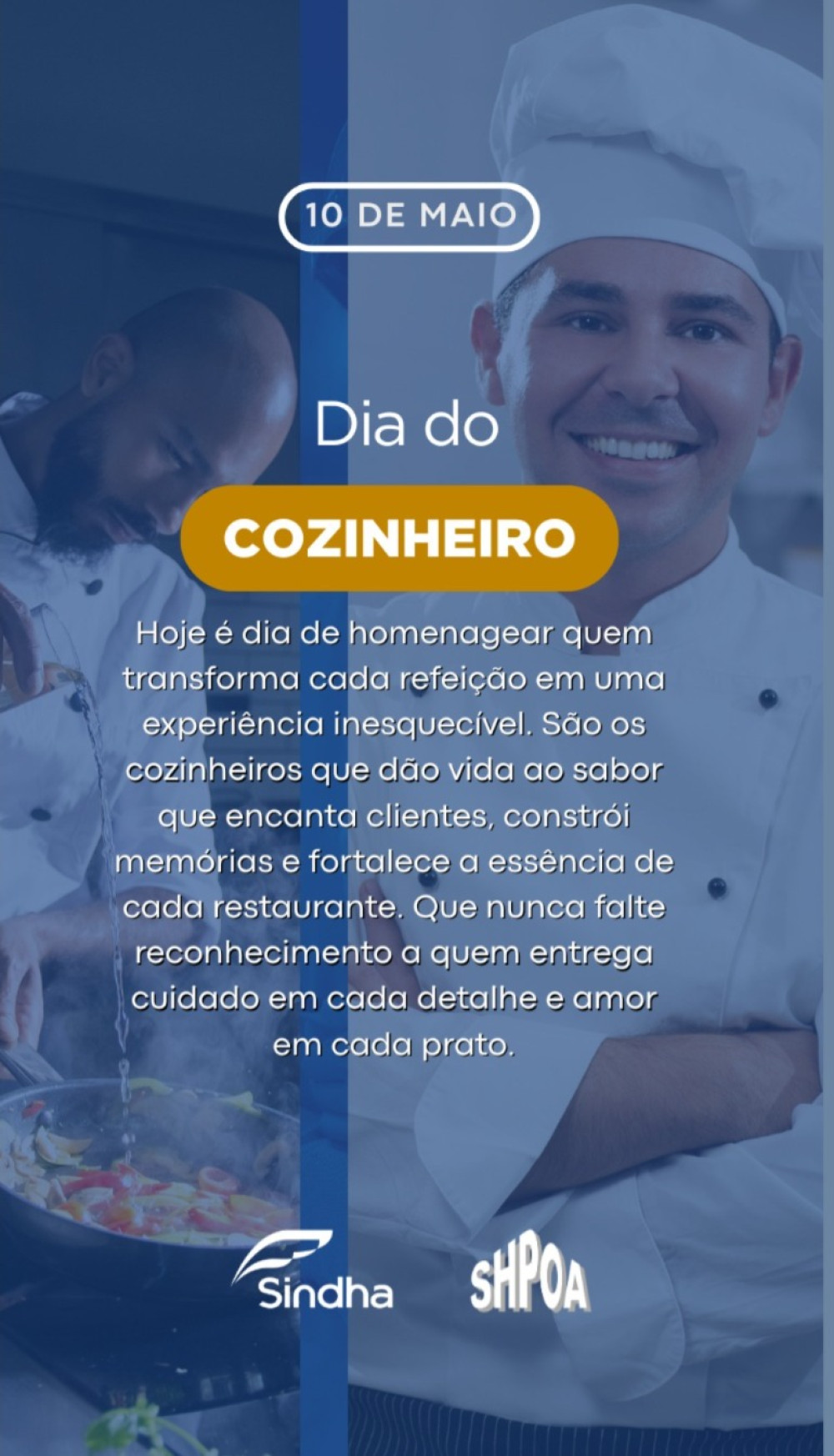 10 de Maio | Dia do Cozinheiro