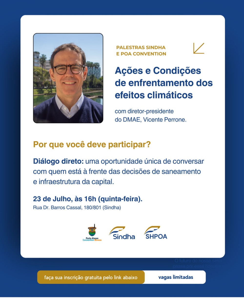 SINDHA PROMOVE ENCONTRO COM O DMAE PARA DEBATER A&Ccedil;&Otilde;ES DE ENFRENTAMENTO A EVENTOS CLIM&Aacute;TICOS
