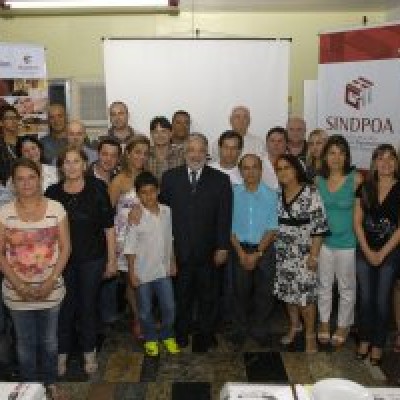 Sindpoa é integração o ano inteiro - Diretores estiveram em Canoas e Esteio
