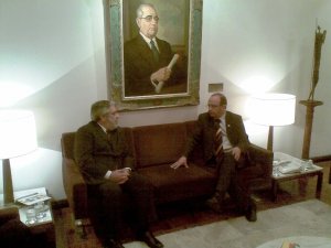 Presidente José de Jesus com o Presidente da Assembléia Adão Villaverde