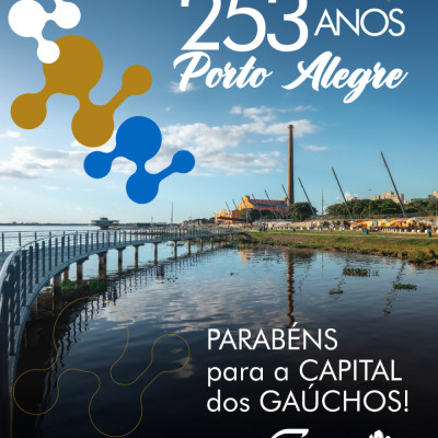 Parabéns, Porto Alegre pelos seus 253 anos!