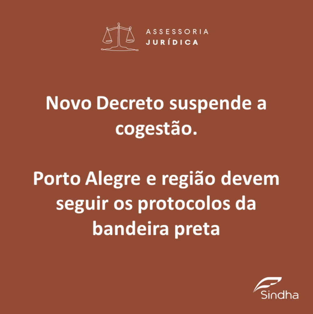 Porto Alegre e região devem seguir os protocolos da bandeira preta