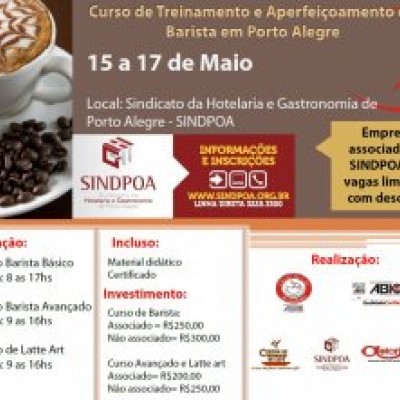Inscrições para o curso de barista