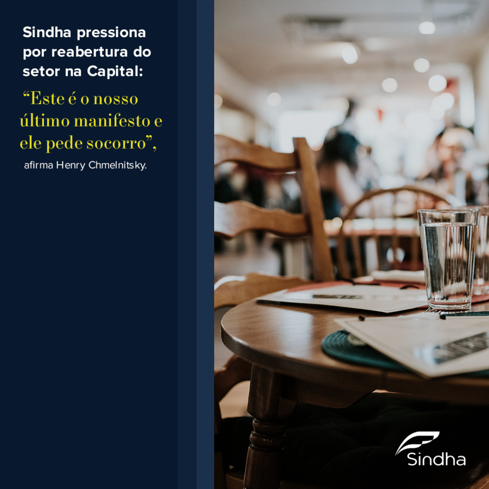 Com carta ao prefeito, Sindha pressiona por reabertura do setor na Capital