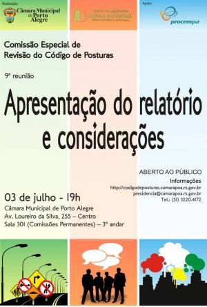 Debate sobre Código de Posturas chega ao final - Sindpoa acompanhou ativamente dos debates