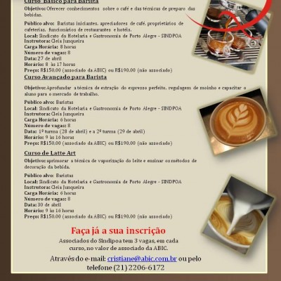 CURSO DE BARISTA - SINDPOA 2010