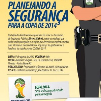 Secretário Estadual de Segurança no Sindpoa - Copa do Mundo entre os assuntos da pauta do dia 7/8