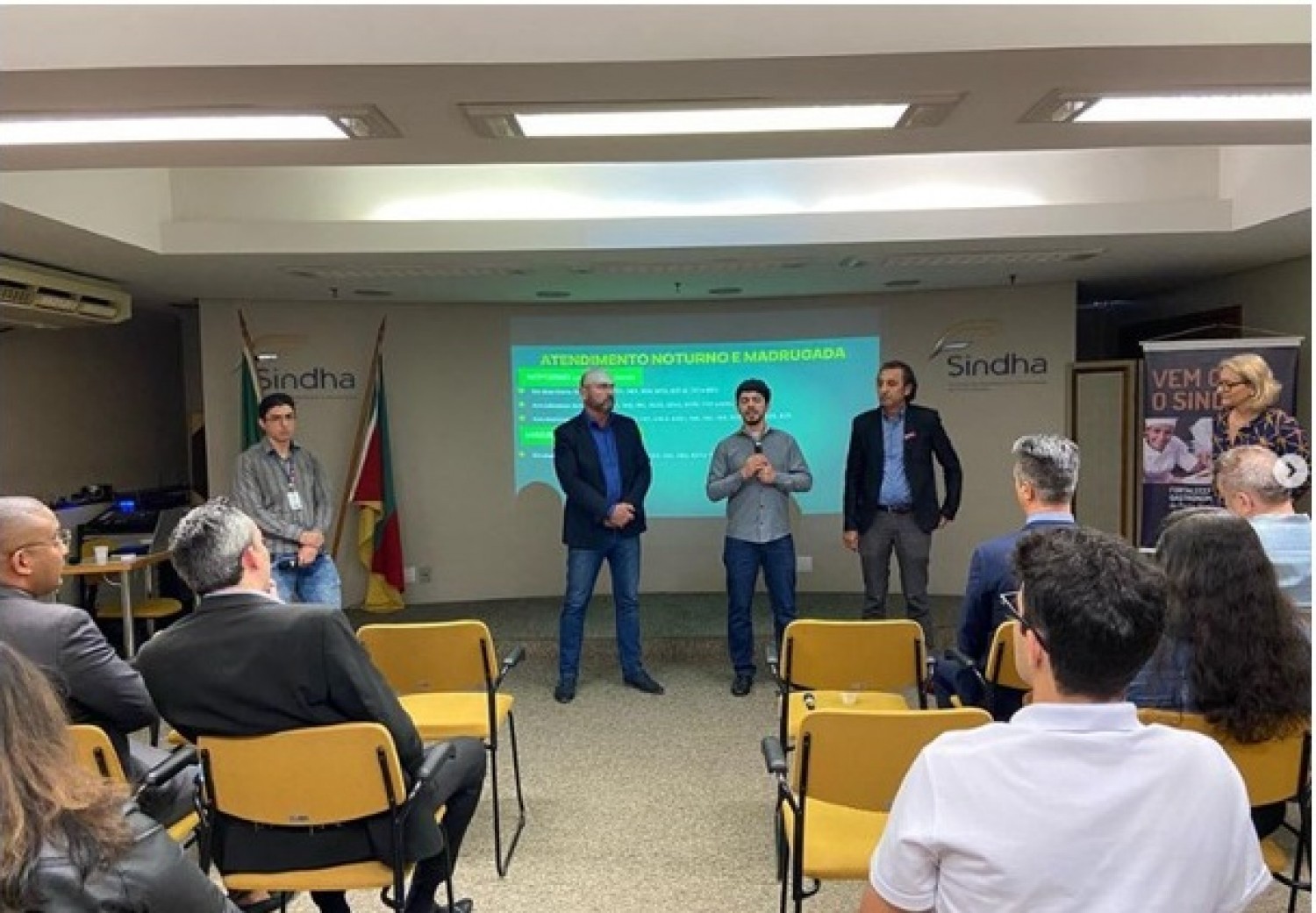 A Secretária Municipal de Mobilidade Urbana apresentou as ampliações no Transporte Coletivo promovidas pelo programa Mais Transporte aos associados do Sindha