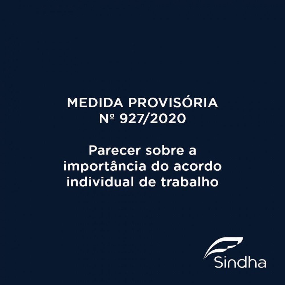 Medida provisória Nº 927/2020: Parecer sobre a importância do acordo individual de trabalho