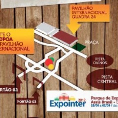 Como chegar no estande do Sindpoa