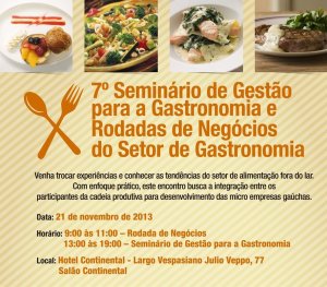 Seminário de Gestão para a Gastronomia