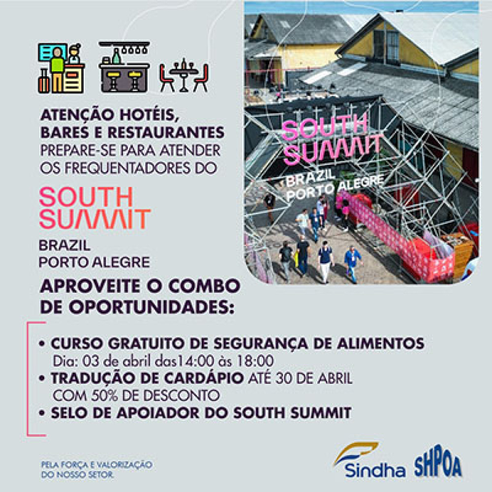 Prepare-se para o South Summit Brazil com o SINDHA!
